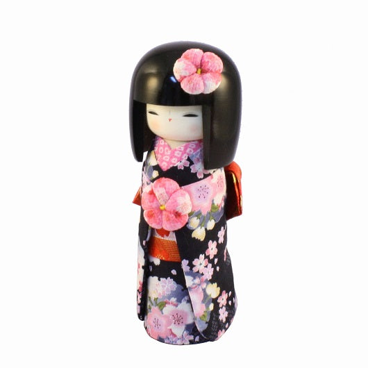 Kyoohoo Japanese Kokeshi Kyo-Bijin Blue (K12-4358N)