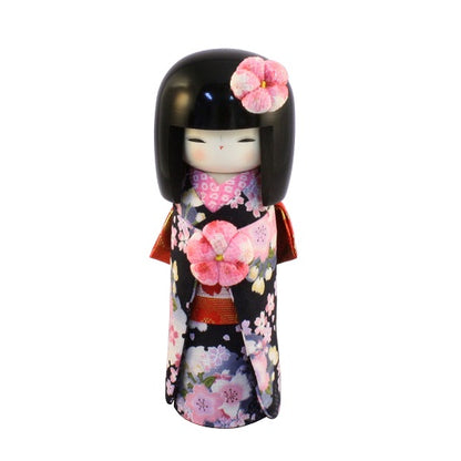 Kyoohoo Japanese Kokeshi Kyo-Bijin Blue (K12-4358N)