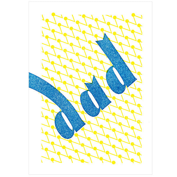 japanwave Tegami Letterpress Greeting Card dad