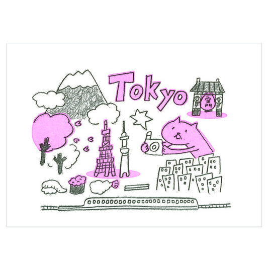 Tegami All Occasions Greeting Card TOKYO