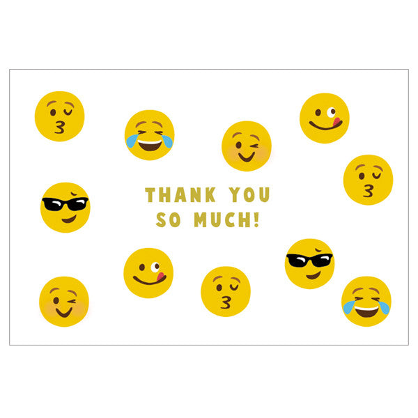 Greeting Life Thank you Card Face MM-248