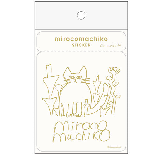 Greeting Life Cat Clear Sticker MRCK-20