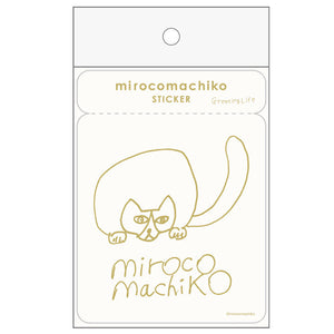 Greeting Life Cat Clear Sticker MRCK-21