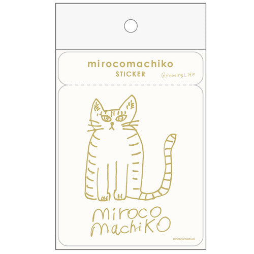 Greeting Life Cat Clear Sticker MRCK-22