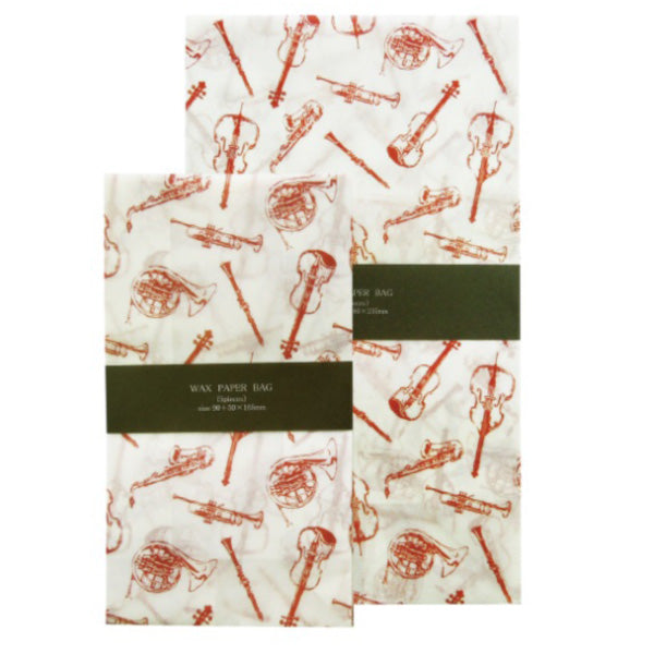 Jolie Poche Wax Paper Bag Square Bottom TYPE M size SWG-04WH