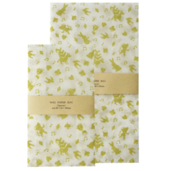 Jolie Poche Wax Paper Bag Square Bottom TYPE M size Fairy White SWW-04WH