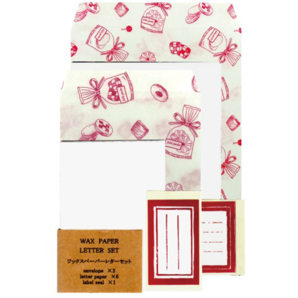 Jolie poche Wax Paper Letter Set S size TWC-06WH