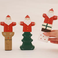 T-lab Holiday totem pole series / Santa Claus reindeer