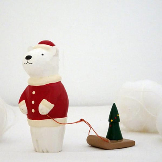 T-lab polepole animal Holiday Santa Claus Bear Tree