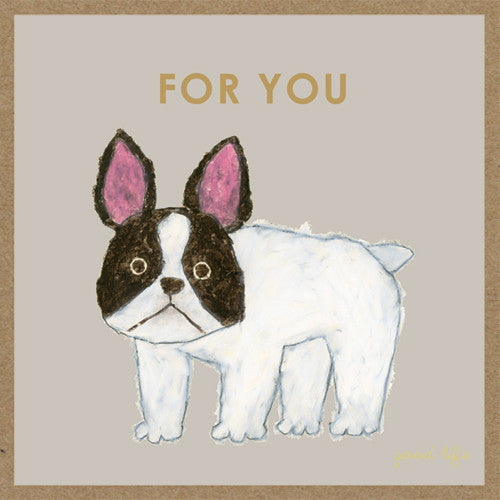 Greeting Life Craft Card Yusuke Yonezu French Bulldog YZ-91