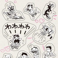 Greeting Life Clear Sticker Fujio Akatsuka S