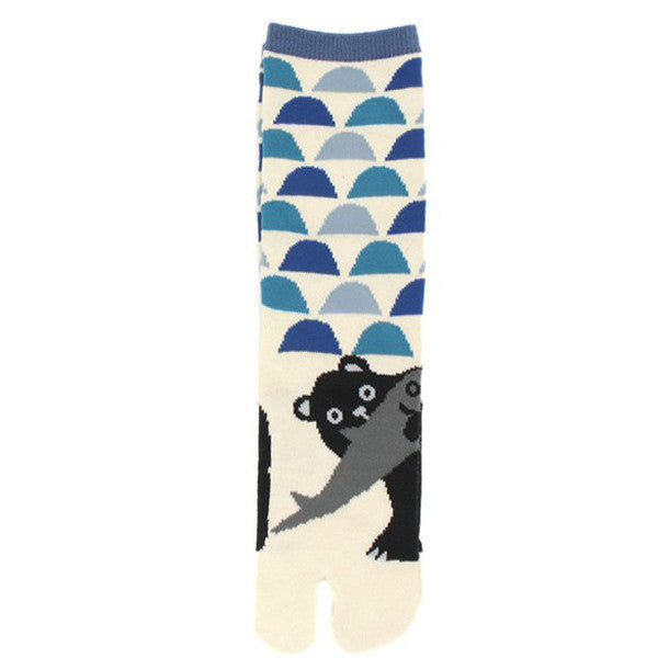 Tabi Socks Bear & Fish/M