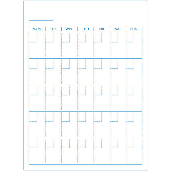 Greeting Life Custom Stick Memo MONTHLY CDPG-7