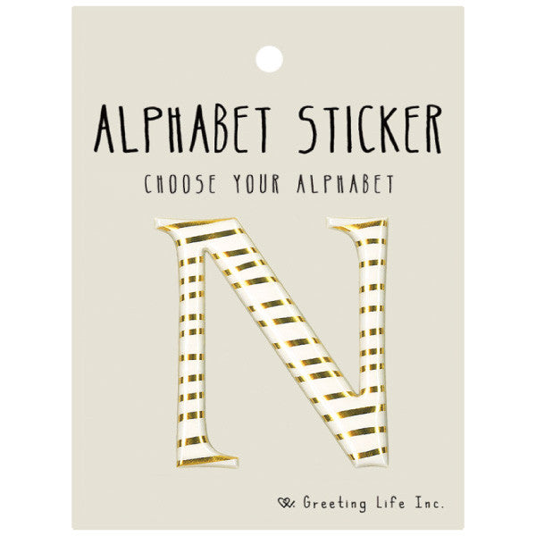 Greeting Life Alphabet Sticker N CK-102