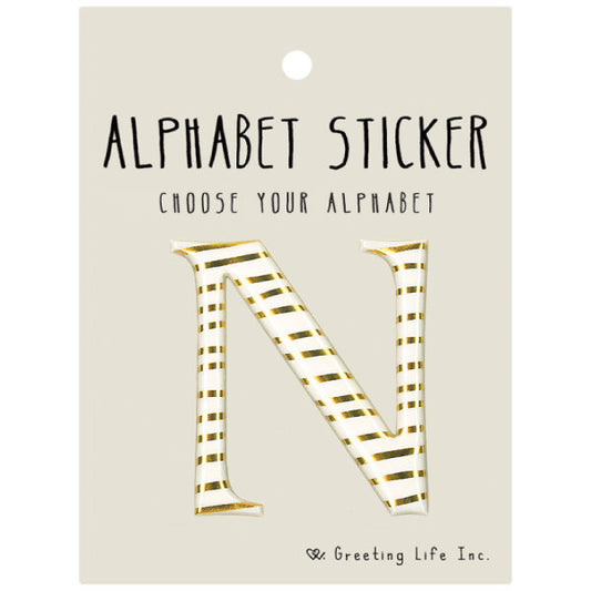 Greeting Life Alphabet Sticker N CK-102