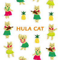 Greeting Life LOHA Sticker HULA CAT CK-16