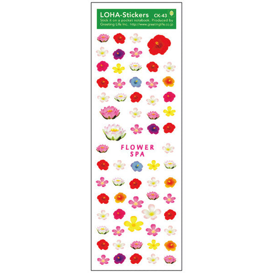 Greeting Life LOHA Sticker FLOWER SPA CK-43