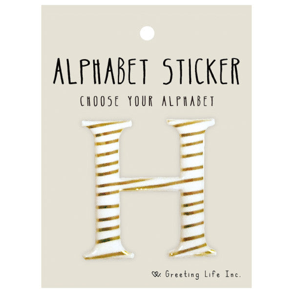 Greeting Life Alphabet Sticker H CK-94