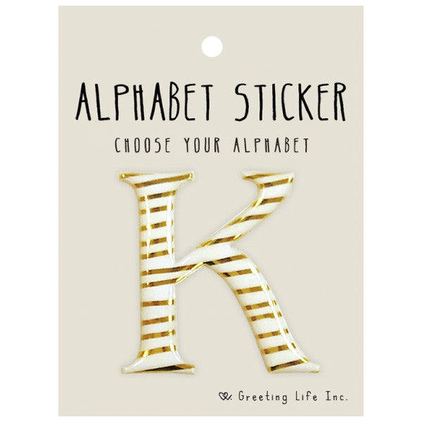 Greeting Life Alphabet Sticker K CK-95