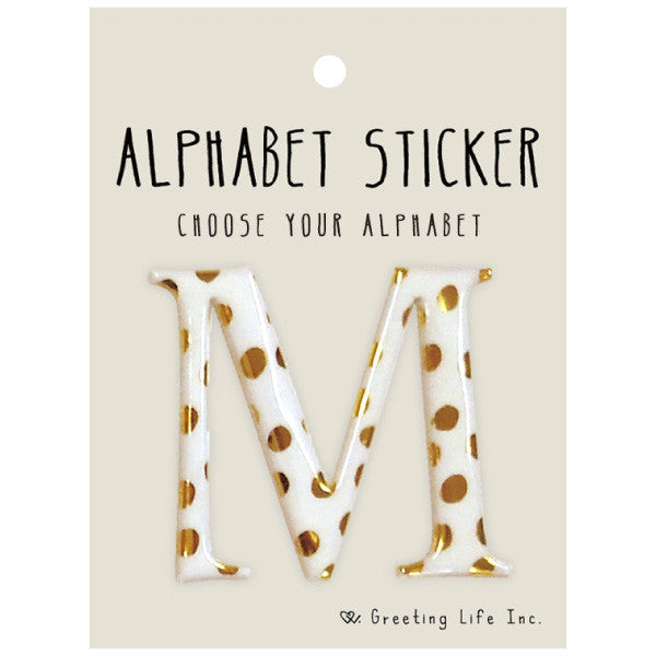 Greeting Life Alphabet Sticker M CK-96