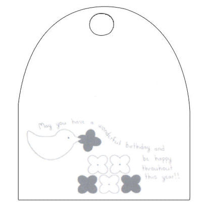 Greeting Life Cage a bonheur Birthday Card Blue ET-8