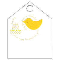 Greeting Life Cage a bonheur Birthday Card Yellow ET-9