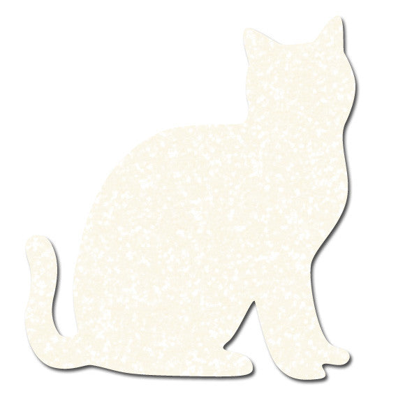 Greeting Life Glitter Sticker Cat white GLCK-18