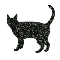 Greeting Life Glitter Sticker Cat black GLCK-1