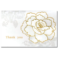 Greeting Life White Corsage Thank you Card Grace HA-109