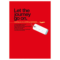 Greeting Life Travel Notebook Red HAN-82