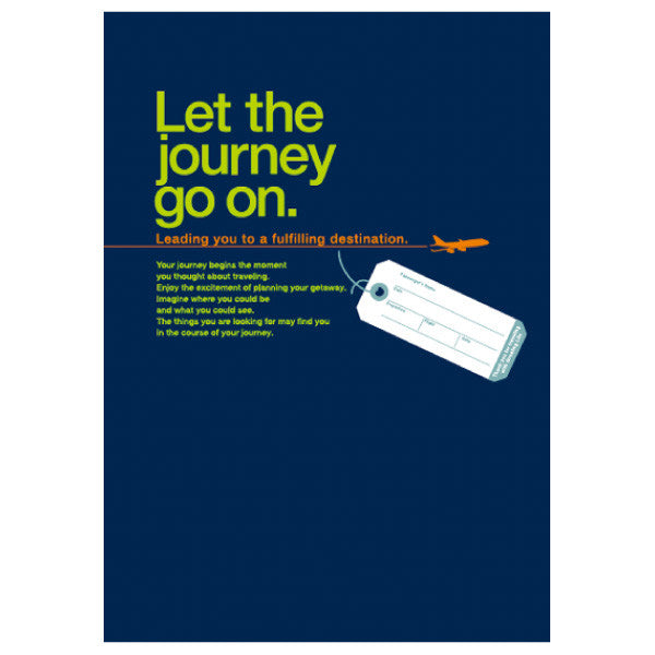 Greeting Life Travel Notebook Blue HAN-85