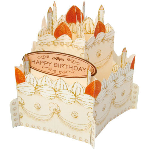 Greeting Life Whole Cake Card Strawberry Sponge Cake HT-3