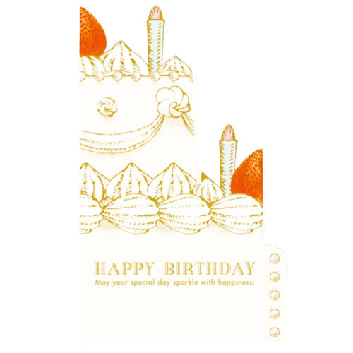 Greeting Life Whole Cake Card Strawberry Sponge Cake HT-3