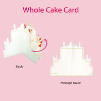 Greeting Life Whole Cake Card Strawberry Sponge Cake HT-3