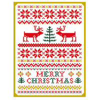 Greeting Life Pattern Press Christmas Card HT-50