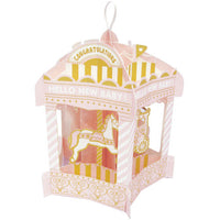 Greeting Life Merry-Go-Round Baby Card Pink HT-7