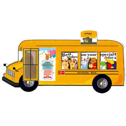 Greeting Life Kids School Bus Birthday Card JB-8