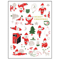 Greeting Life Pattern Press Christmas Card JK-1