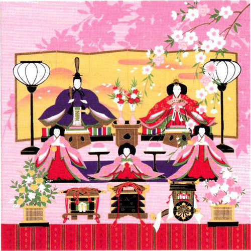 kyoohoo Cotton Furoshiki Small Size Girl's Festival