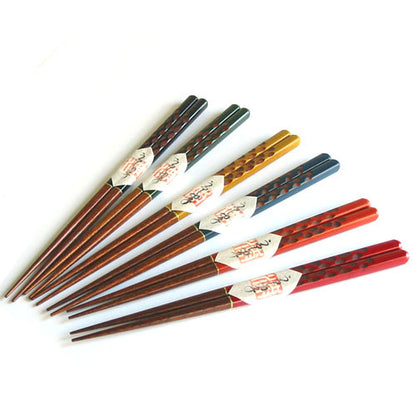 Kyoohoo Lacquer Ware Chop Sticks Kiriko Red