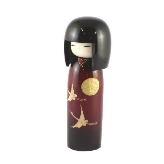 Kokeshi Doll Evening Crane (k12-3800)