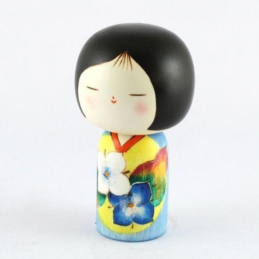 Kokeshi Doll Azenohana (k12-3818)