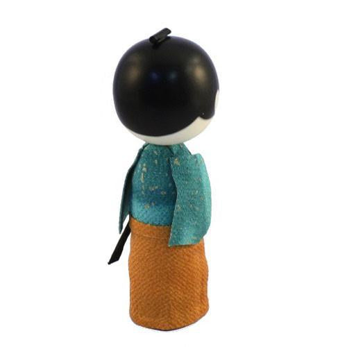 Kyoohoo Japanese Kokeshi Doll samurai (k12-4317)