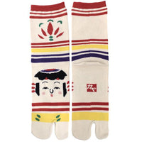 Tabi Socks Japanese Kokeshi face/M