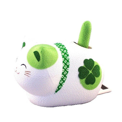 kyoohoo solar Powered Fengsui Cat Green K12-3212G