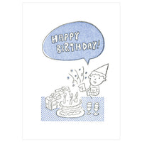 japanwave Tegami Letterpress Greeting Card HAPPY BIRTHDAY!