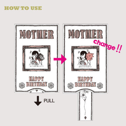 Greeting Life Birthday Surprise Change Card Mother LY-17