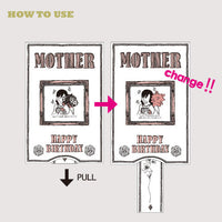 Greeting Life Birthday Surprise Change Card Mother LY-17