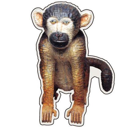 Greeting Life Animals Postcard MIisawa Atsuhiko Monkey WA-3