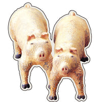 Greeting Life Animals Postcard MIisawa Atsuhiko Pigs WA-4